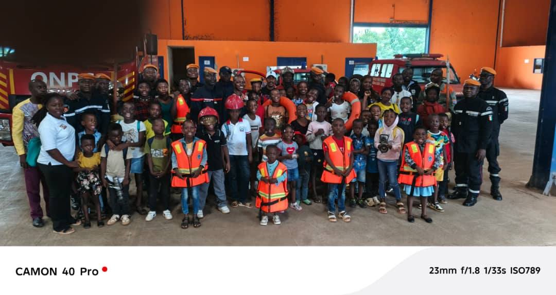 Visite à l’Office National de la Protection Civile (ONPC) d’Abengourou du Centre aéré d’Abengourou